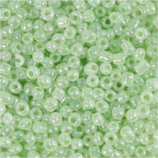 Rocaillepärlor - softgrön - 25 g Rocaillepärlor - softgrön - 25 g