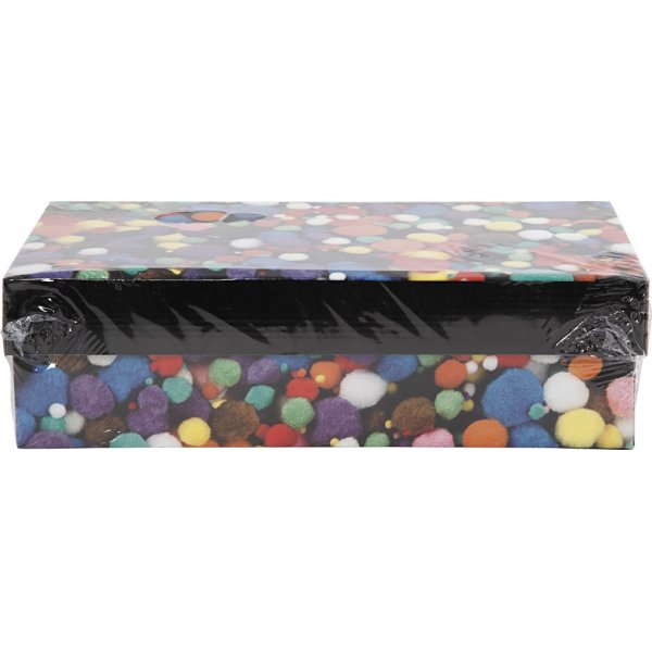 Pompoms - mixade färger - 200 g Pompoms - mixade färger - 200 g