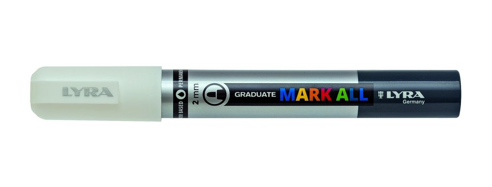 Mark All 2 mm White - Lyra Mark All, Markers, Penner, Penner, fargestifter og blekk