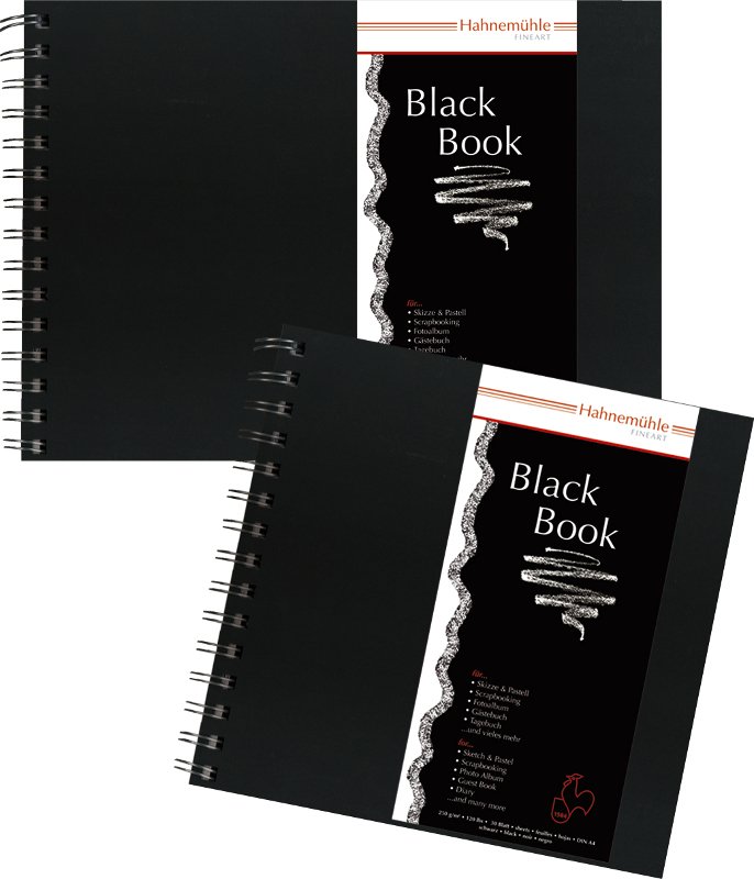 Sketchbook Hahnemühle Sort 250 g - A4 L - Tegneblok, Blok
