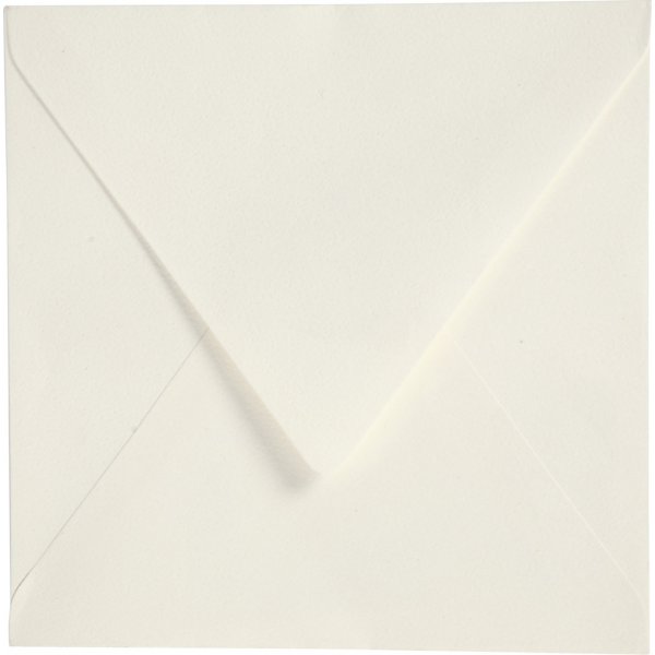 Kuvert - råvit - 16 x 16 cm - 50 st Kuvert - råvit - 16 x 16 cm - 50 st