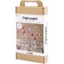 DIY Kit Krppapper, pastellfrger, Blomma