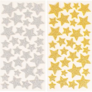 Glitrende stjerner - 4 x 132 stk