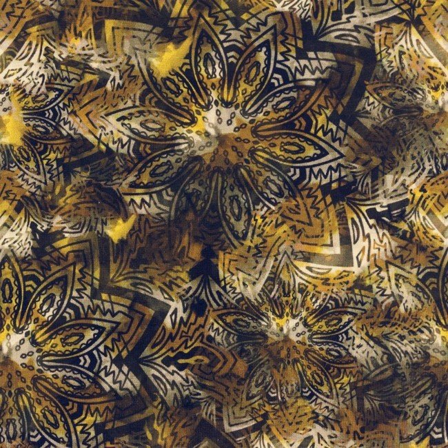Jersey med print - Digi Mix Gemma - Etnisk - Digitalt print strik, Strikstof, Stof