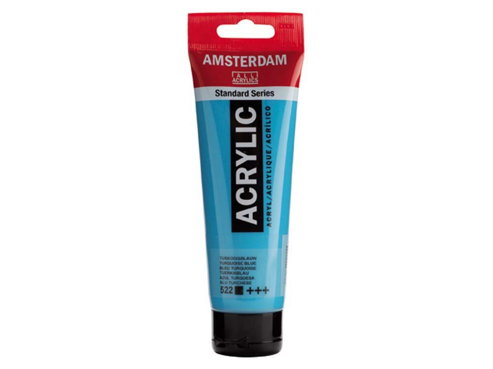 Amsterdam Akrylmaling 120 ml - Turkisblå - Akrylfarver, Kunstnerfarver