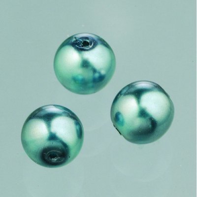 Glassperler voks glans 6 mm - gr 40 stk.
