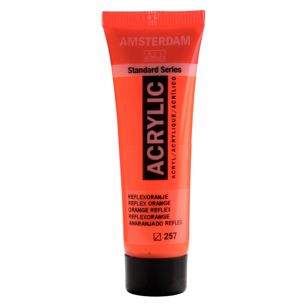 Akrylmaling Amsterdam 20 ml - Reflex Orange - Akrylfarver, Kunstnerfarver