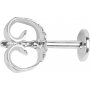 ronstickare med platta - sterlingsilver - 10 st