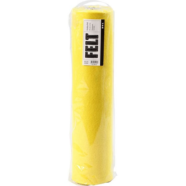 Hobbyfilt - gul - 5 m Hobbyfilt - gul - 5 m