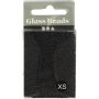 Rocaillepärlor 15/0 1,7 mm Matt Frozen Svart 25 g Rocaillepärlor 15/0 1,7 mm Matt Frozen Svart 25 g