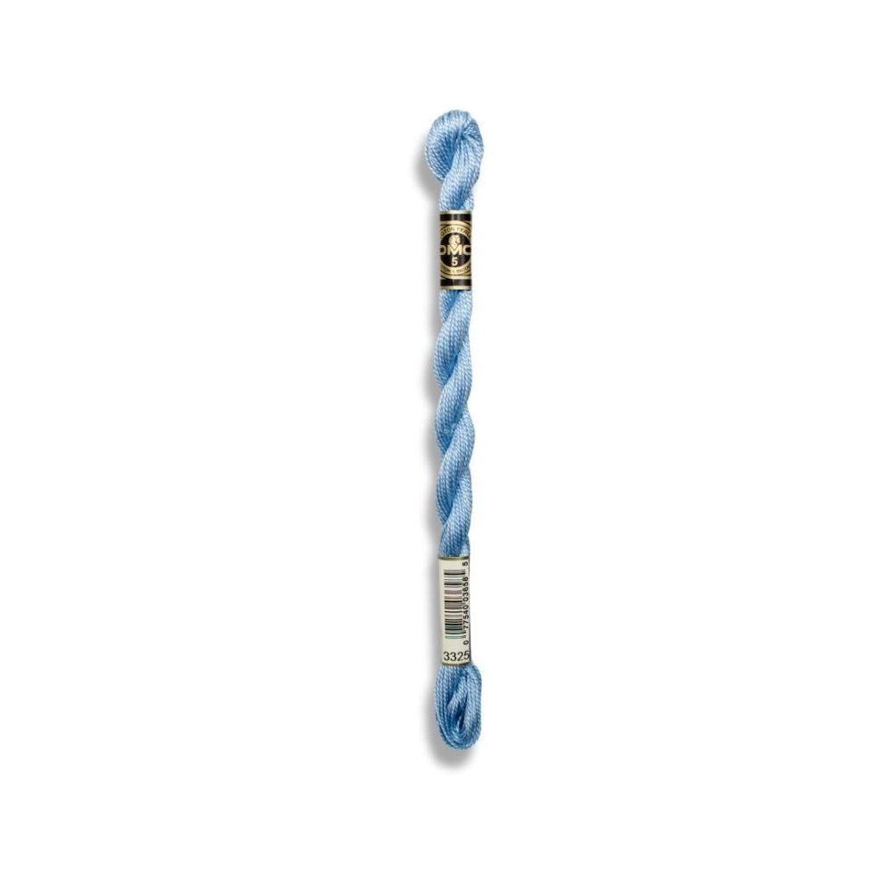 DMC Pearl Cotton Art. 115/5, 3325 Light Baby Blue - Broderigarn, Garn, Sticka & virka