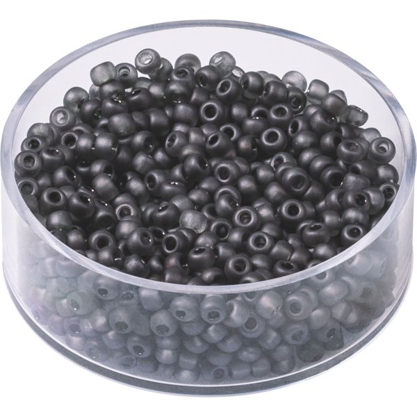 Bohemrocaille p�rlor 2,5 mm, 13 g, gr� matt