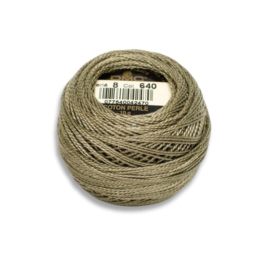 DMC Pearl Cotton Art. 116/8, 640 Very Dark Beige Gray - Broderigarn, Garn, Sticka & virka