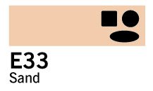 Copic Marker - E33 - Sand - Tuschpenne, Penne, Penne, kridt & tusch