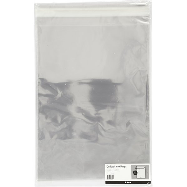 Cellofanpåsar - 22,5 x 31,2 cm - 20 st Cellofanpåsar - 22,5 x 31,2 cm - 20 st