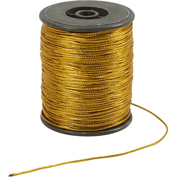Tråd - 0,5 mm - guld - 100 m Tråd - 0,5 mm - guld - 100 m