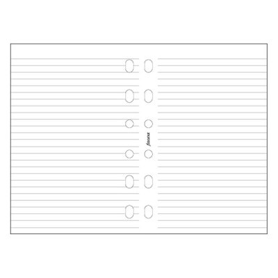 Notatark for Filofax Pocket - Linjert - Hvit (100 ark)