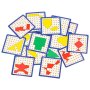 Geobräde träpussel med gummiband 15 x 15 cm - 40 delar och 24 mönsterkort Geobräde träpussel med gummiband 15 x 15 cm - 40 delar och 24 mönsterkort