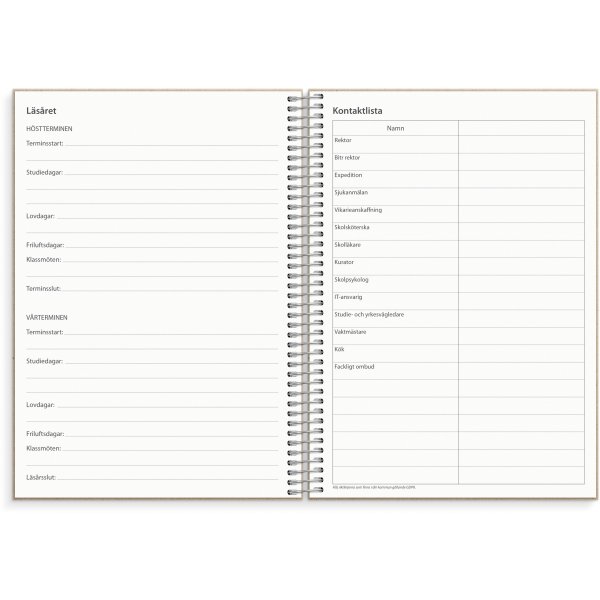 Kalender 24/25 - Lärarkalendern horisontell Kalender 24/25 - Lärarkalendern horisontell