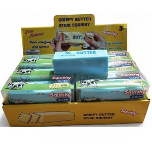 Squishy Sm�rklump Bl� - Crunching 13cm