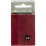 Rocaillep�rlor matt frozen R�d 1,7 mm 25 g