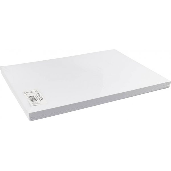 Färgad Kartong - vit - A3 - 180 g - 100 ark Färgad Kartong - vit - A3 - 180 g - 100 ark
