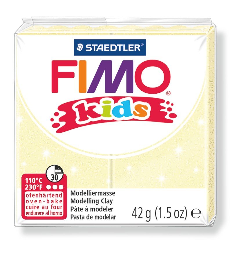 Modellervoks Fimo Kids 42g - Perlegul - Fimolera, Modellere, Hobbyartikler til børn, Hobbymateriale, Håndværk