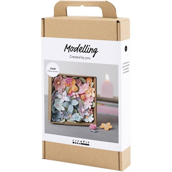 DIY-sett Modelleringsblomster Pastellfarger DIY-sett Modelleringsblomster Pastellfarger