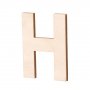 Obehandlade träbokstäver 80x5 mm - H