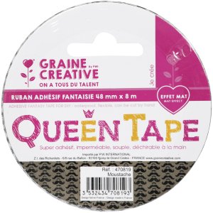 Queen tape mustaschtejp 48 mm x 8 m Queen tape mustaschtejp 48 mm x 8 m