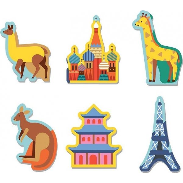 Geografipussel - Världskarta Geografipussel - Världskarta