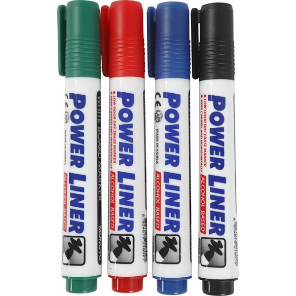 Whiteboardmarker 4 mm - mixade färger - 4 st Whiteboardmarker 4 mm - mixade färger - 4 st