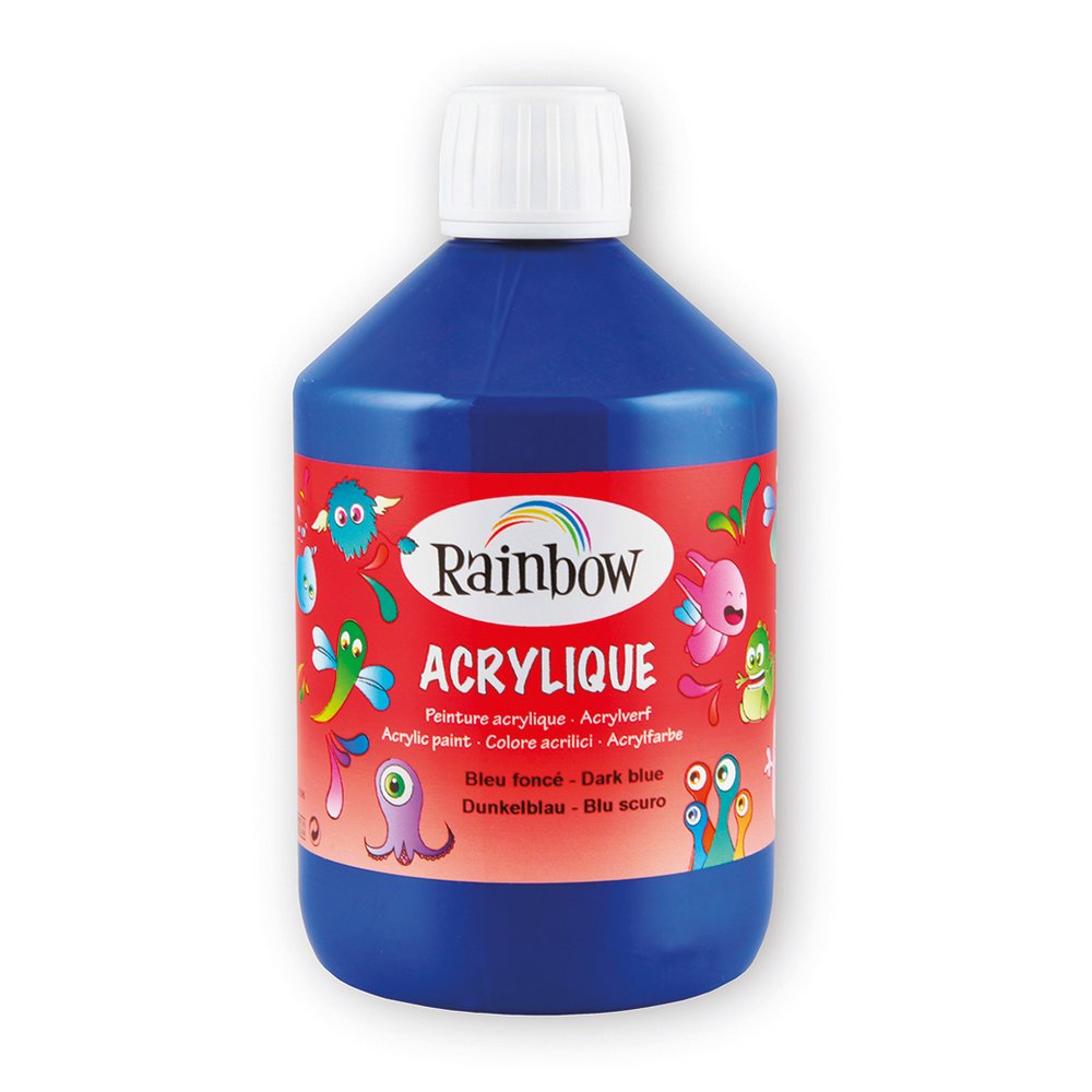 Akrylfärg Rainbow 500 ml - Mörkblå - Akrylfärger, Konstnärsfärger