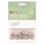 Smyckeslås toggle Ø 12 mm försilvrade - 10 st Smyckeslås toggle Ø 12 mm försilvrade - 10 st