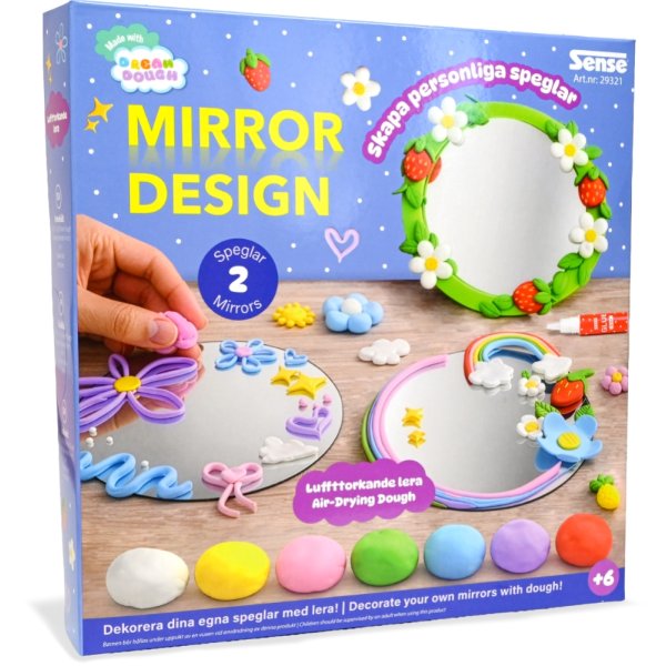 Designa speglar Sense - DIY-kit med lufttorkande lera Designa speglar Sense - DIY-kit med lufttorkande lera