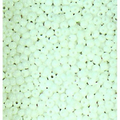 Rocailleperler ugjennomsiktige  2,6 mm - hvite 17 g
