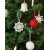 Virkmnster - Virkat tallriksunderlgg, servettring, rund och fyrkantig korg, julgranspynt