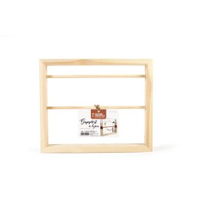 Smyckesh�llare i furu med 2 st�nger 30 x 25 cm