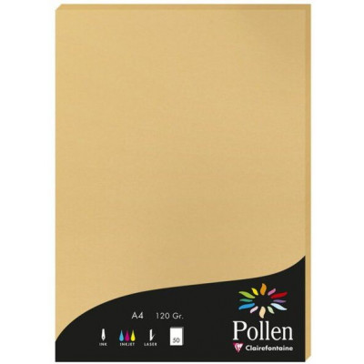 Pollen A4 Brevpapir - 50 stk - Karamel