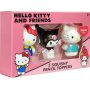 Hello Kitty 3D pennprydnader squishy - 3-pack