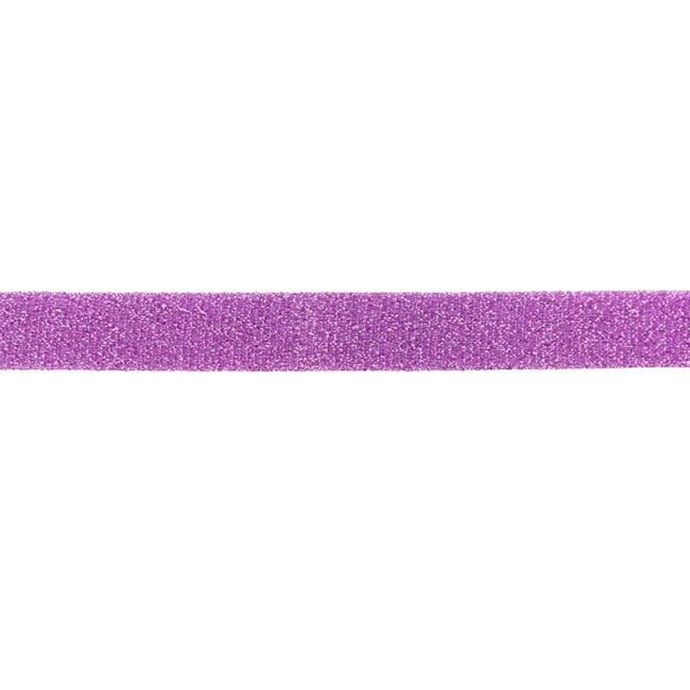 Bias Glitterbånd 2 cm - Lilla - Dekorationsbånd - Øvrige, Bånd & dekorationsbånd, Tekstilbånd & snor