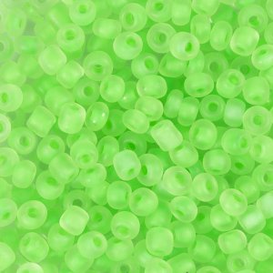 Rocaillepärlor matta 4 mm Grön 25 g Rocaillepärlor matta 4 mm Grön 25 g