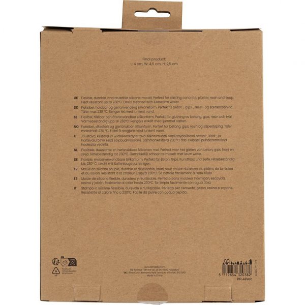 Silikonform - sm� sandkakor