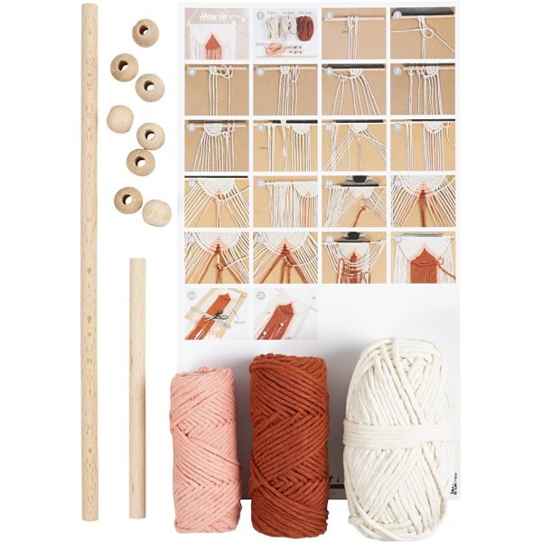 DIY Kit Makramé - Väggdekoration DIY Kit Makramé - Väggdekoration