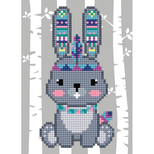 DiamondArt Kort 13x18 cm - Kanin