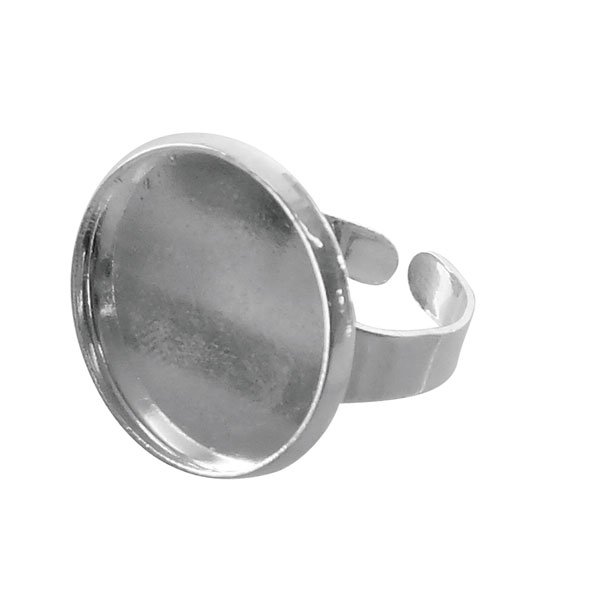 Rund ring 20 mm - silverfärgad Rund ring 20 mm - silverfärgad