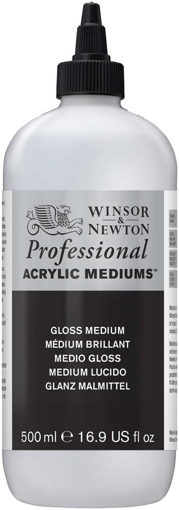 Akrylmedium W&N Professional - Blank Medium - 500 ml - Akrylmedier, Malermedium, Fernis og kunstner medier til kunstmaling