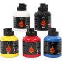 Pigment Art School - primrfrger - halvblank - 5 x 500 ml