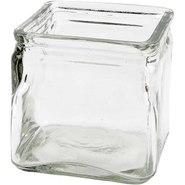 Fyrkantiga värmeljushållare - 10 x 10 cm - 12 st Fyrkantiga värmeljushållare - 10 x 10 cm - 12 st