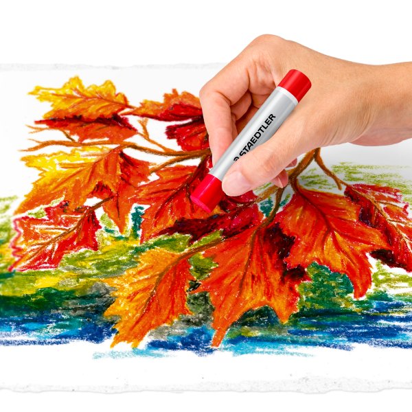 Oljepastellkritor STAEDTLER 24 f�rger - Ask